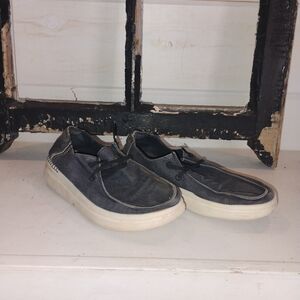 Casual Black Canvas Men's Shoes